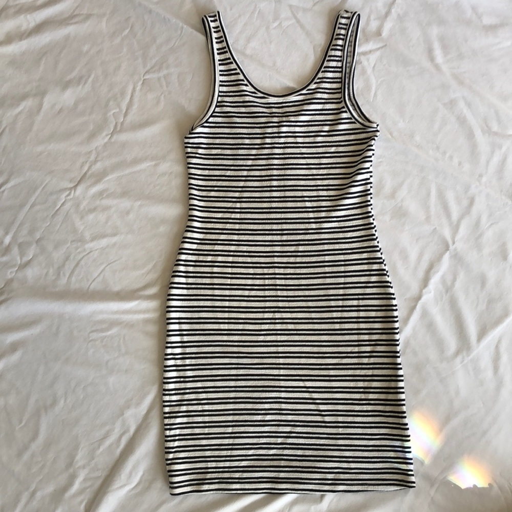 Bodycon striped Dress Large